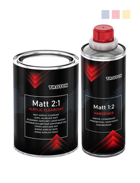 Acrylic clearcoat Troton MATT 2:1 |  1+0.5 L set